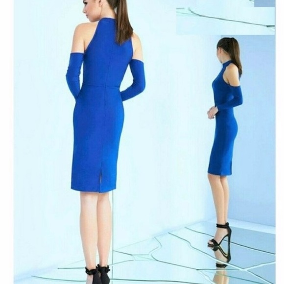 IEENA for Mcduggal Cold Shoulder, halter neck dress - Picture 5 of 5